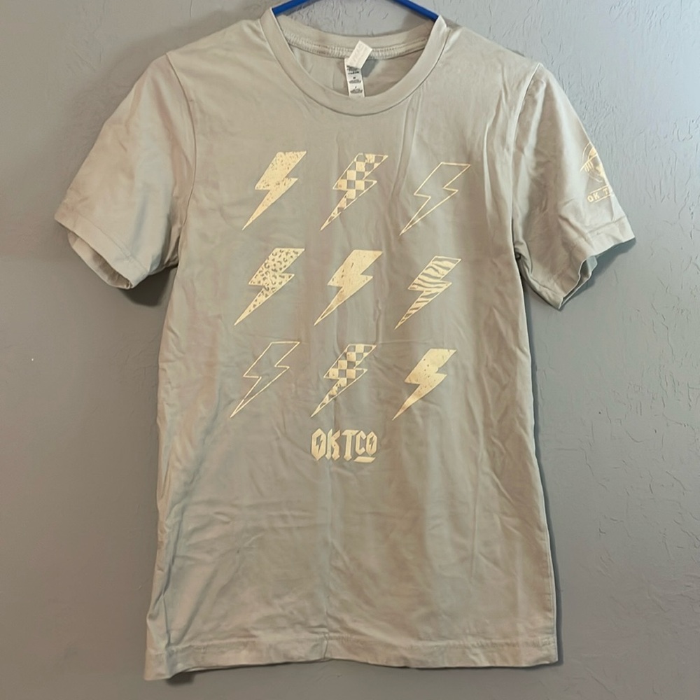 OK Tease Co. Lighting Bolt Tee